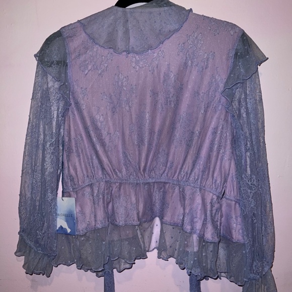 Majorelle Mary lilac lace top - Picture 2 of 4
